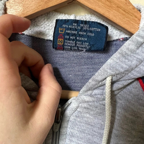 Vintage Nike Blue Tag Made in Taiwan Zip Up Jacket, size XL - Picture 10 of 12